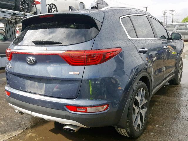 KNDPR3A63H7261411 - 2017 KIA SPORTAGE S BLUE photo 4