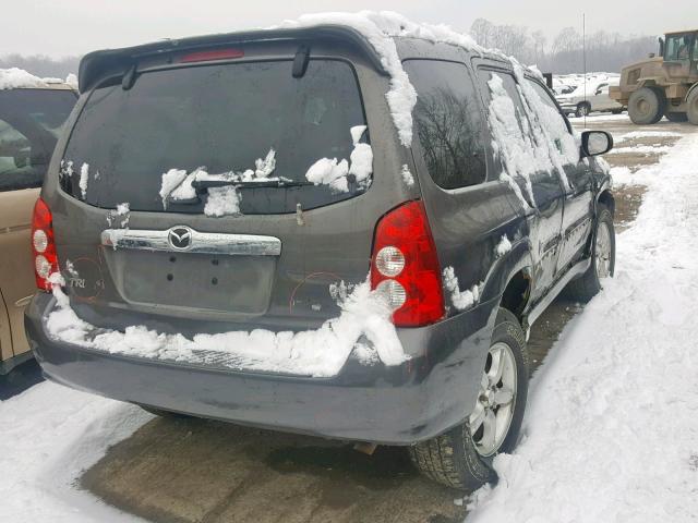 4F2YZ04155KM41761 - 2005 MAZDA TRIBUTE S GRAY photo 4