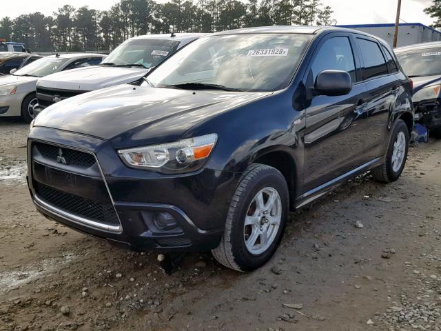 JA4AP3AU7BZ001786 - 2011 MITSUBISHI OUTLANDER BLACK photo 2