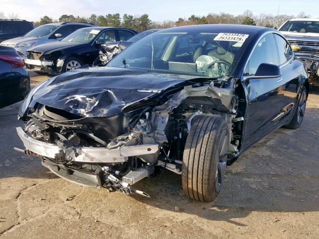 5YJ3E1EA8JF032350 - 2018 TESLA MODEL 3 BLACK photo 2