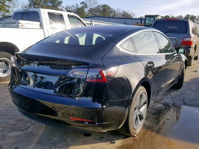 5YJ3E1EA8JF032350 - 2018 TESLA MODEL 3 BLACK photo 4