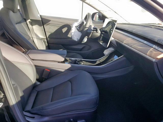 5YJ3E1EA8JF032350 - 2018 TESLA MODEL 3 BLACK photo 5