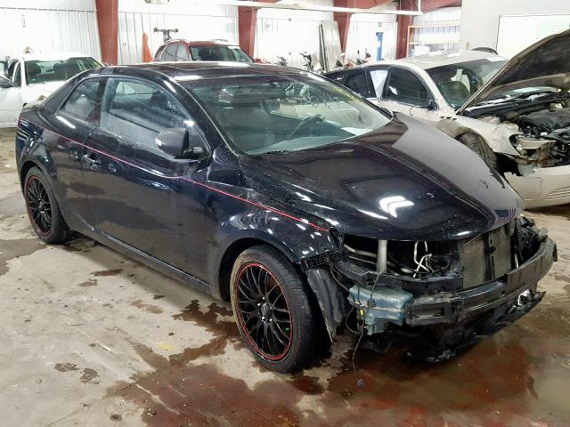 KNAFW6A36A5175861 - 2010 KIA FORTE SX BLACK photo 1