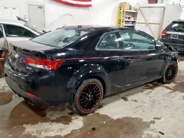 KNAFW6A36A5175861 - 2010 KIA FORTE SX BLACK photo 4