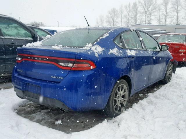 1C3CDFBA6DD337317 - 2013 DODGE DART SXT BLUE photo 4