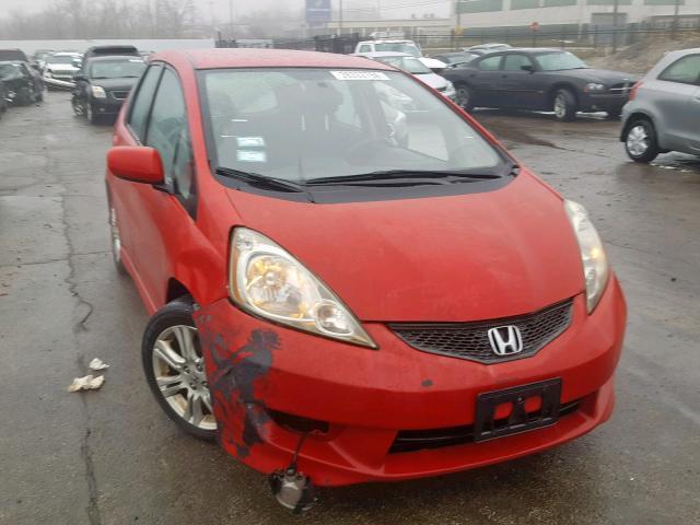 JHMGE88439S011595 - 2009 HONDA FIT SPORT RED photo 1