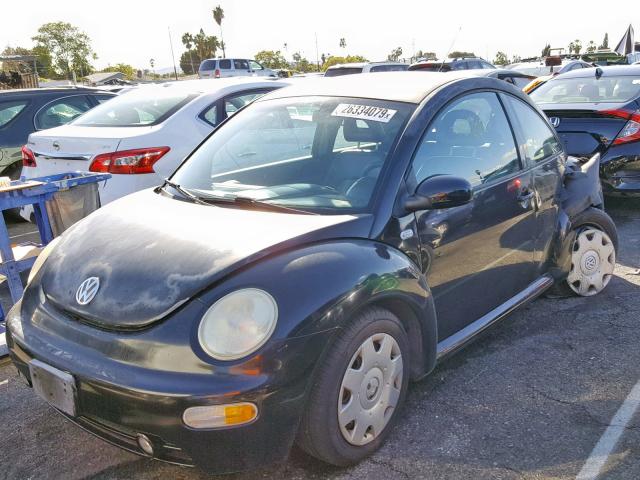 3VWCD21C81M444390 - 2001 VOLKSWAGEN NEW BEETLE Schwarz Foto 2