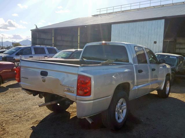 1D7CE3GK7AS180628 - 2010 DODGE DAKOTA SXT SILVER photo 4