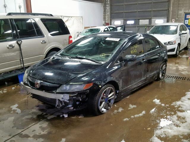 1HGFA16587L040594 - 2007 HONDA CIVIC LX BLACK photo 2