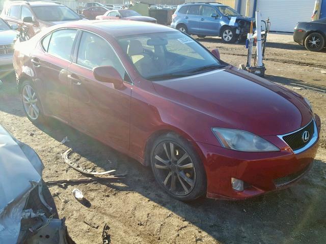 JTHBK262562003978 - 2006 LEXUS IS 250 RED photo 1