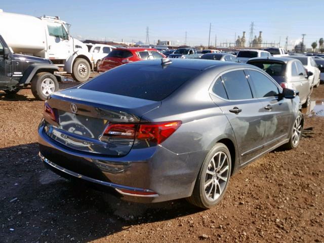 19UUB2F32GA006655 - 2016 ACURA TLX CHARCOAL photo 4