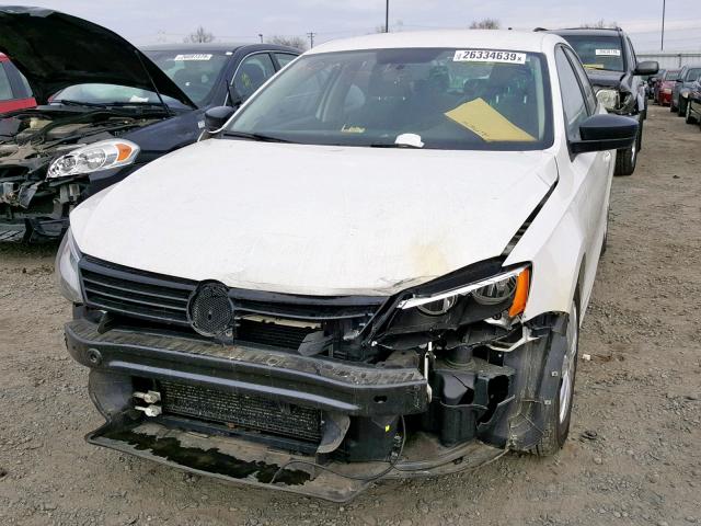 3VW2K7AJ3DM295033 - 2013 VOLKSWAGEN JETTA BASE Սպիտակ լուսանկար 2