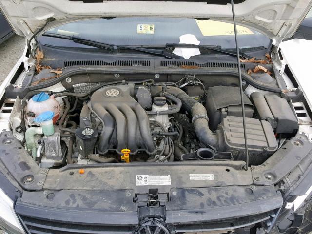 3VW2K7AJ3DM295033 - 2013 VOLKSWAGEN JETTA BASE Սպիտակ լուսանկար 7