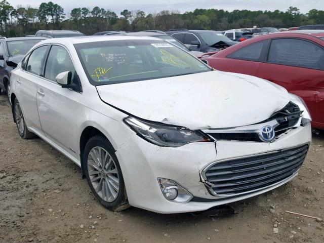 4T1BD1EB4EU027436 - 2014 TOYOTA AVALON HYB WHITE photo 1