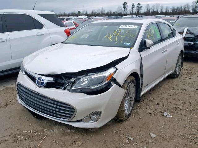 4T1BD1EB4EU027436 - 2014 TOYOTA AVALON HYB WHITE photo 2