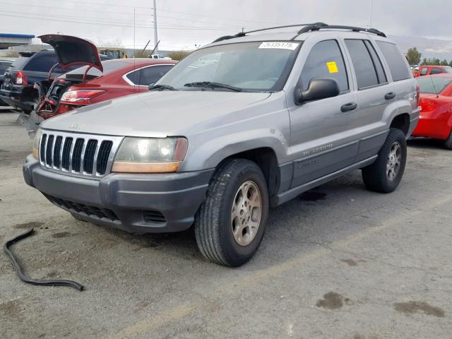 1J4GW48S11C522737 - 2001 JEEP GRAND CHER GRAY photo 2