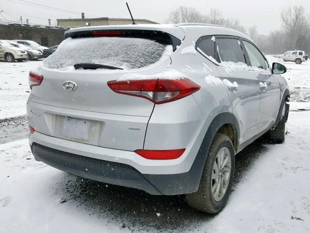 KM8J3CA41GU166847 - 2016 HYUNDAI TUCSON LIM SILVER photo 4