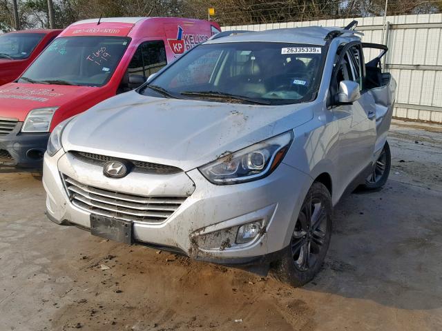 KM8JU3AG9FU014739 - 2015 HYUNDAI TUCSON LIM SILVER photo 2