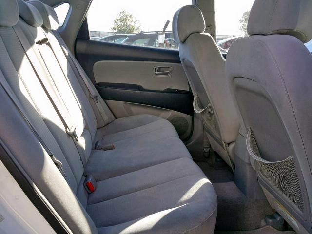 KMHDU46D87U030711 - 2007 HYUNDAI ELANTRA GL WHITE photo 6