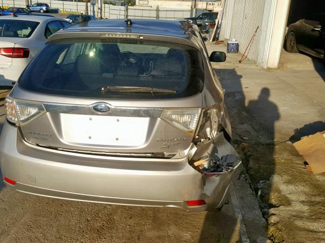 JF1GH6D61AH800128 - 2010 SUBARU IMPREZA OU SILVER photo 9