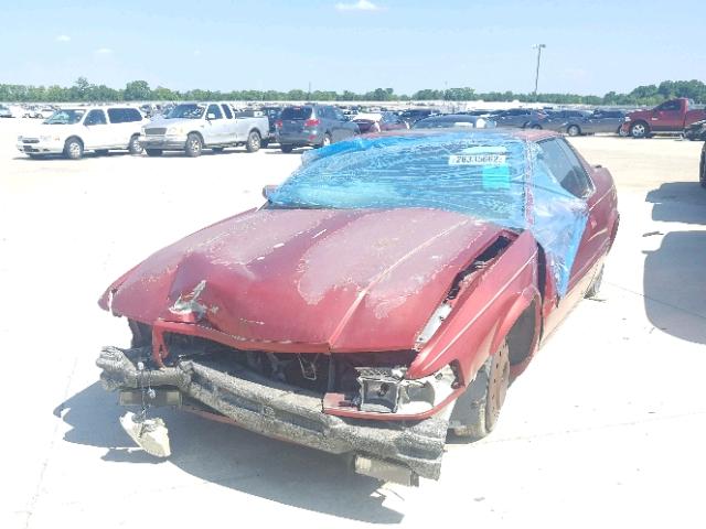 1G6ET1290YU169473 - 2000 CADILLAC ELDORADO T RED photo 2