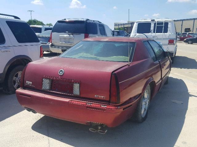 1G6ET1290YU169473 - 2000 CADILLAC ELDORADO T RED photo 4