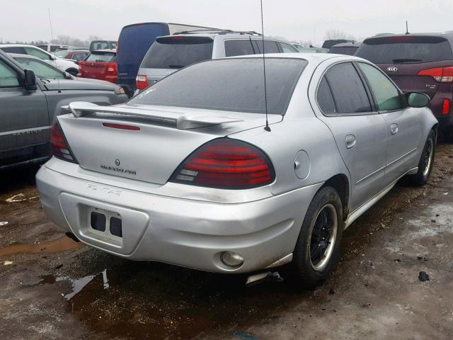 1G2NF52E04M540994 - 2004 PONTIAC GRAND AM S SILVER photo 4