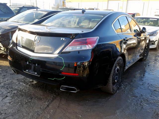 19UUA9F78EA801155 - 2014 ACURA TL ADVANCE BLACK photo 4