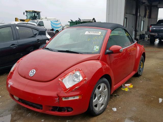 3VWRF31Y69M404164 - 2009 VOLKSWAGEN NEW BEETLE Qırmızı foto 2
