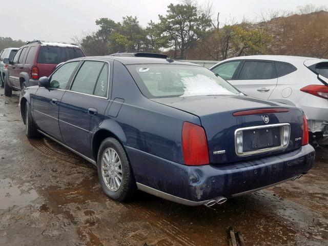 1G6KE57Y34U105541 - 2004 CADILLAC DEVILLE DH BLUE photo 3