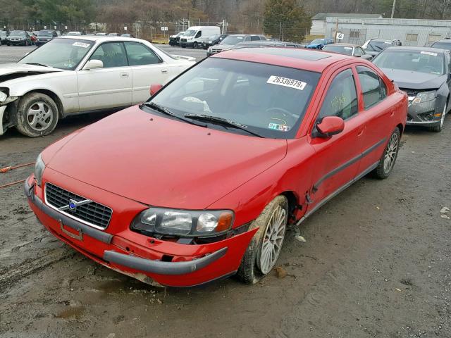 YV1RS58D922171983 - 2002 VOLVO S60 2.4T RED photo 2