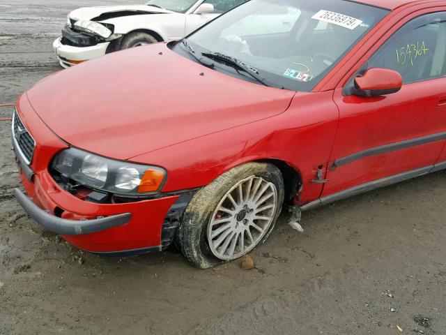 YV1RS58D922171983 - 2002 VOLVO S60 2.4T RED photo 9