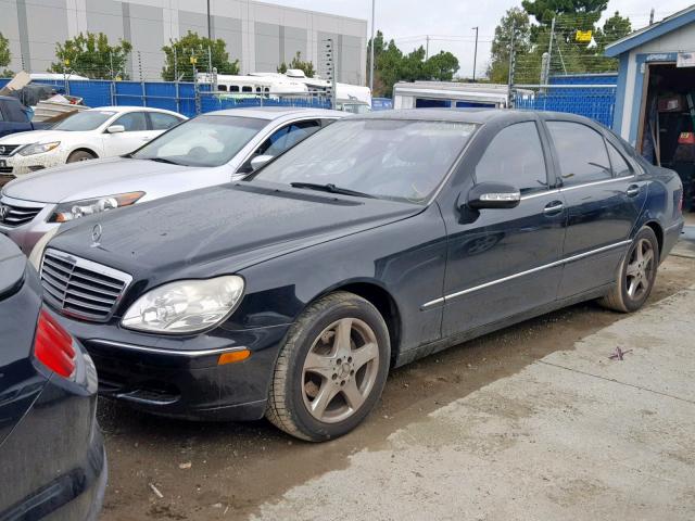 WDBNG70J85A445945 - 2005 MERCEDES-BENZ S 430 BLACK photo 2