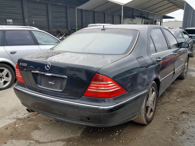 WDBNG70J85A445945 - 2005 MERCEDES-BENZ S 430 BLACK photo 4