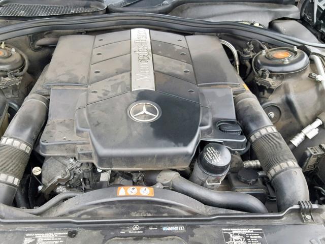 WDBNG70J85A445945 - 2005 MERCEDES-BENZ S 430 BLACK photo 7