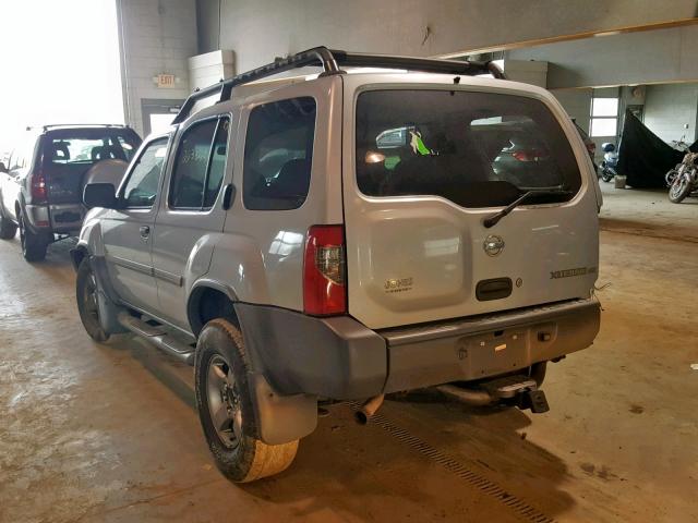 5N1ED28T92C565638 - 2002 NISSAN XTERRA XE SILVER photo 3