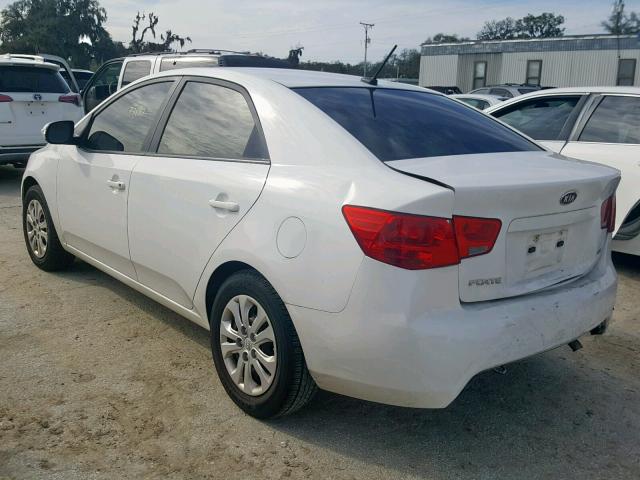 KNAFU4A27A5147830 - 2010 KIA FORTE EX WHITE photo 3