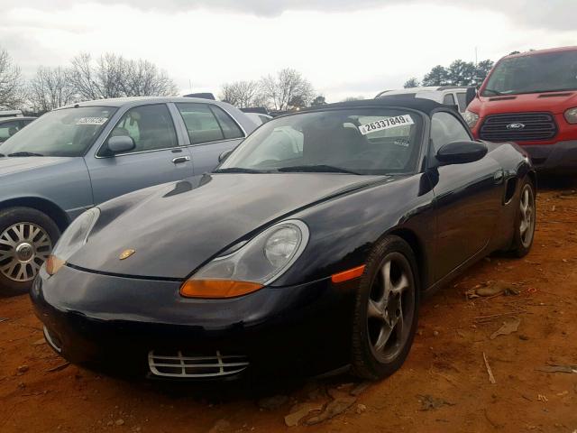 WP0CA29822U625526 - 2002 PORSCHE BOXSTER BLACK photo 2