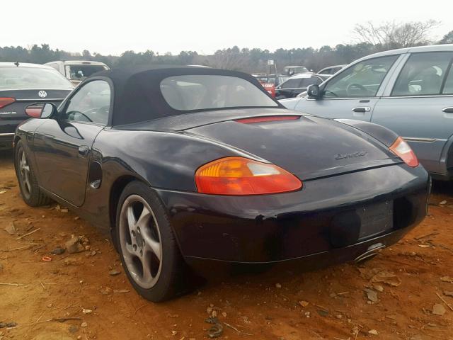 WP0CA29822U625526 - 2002 PORSCHE BOXSTER BLACK photo 3