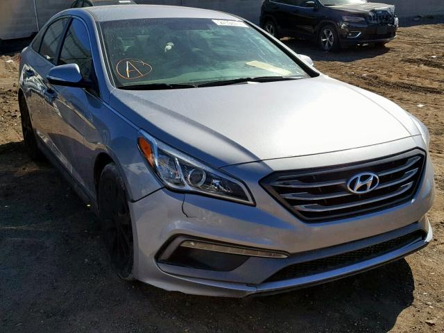 5NPE34AF5FH045213 - 2015 HYUNDAI SONATA SPO GRAY photo 1