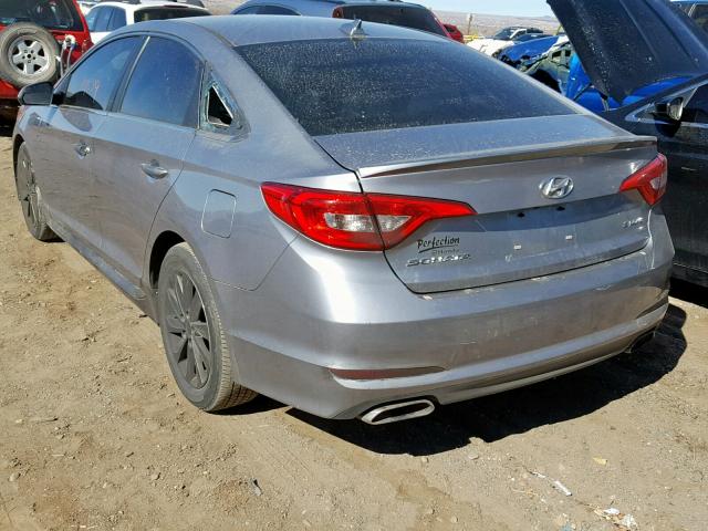 5NPE34AF5FH045213 - 2015 HYUNDAI SONATA SPO GRAY photo 3