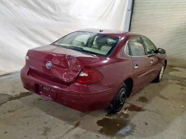 2G4WD582861199776 - 2006 BUICK LACROSSE C MAROON photo 4