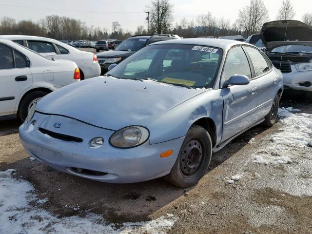 1FALP52U5VG279746 - 1997 FORD TAURUS GL BLUE photo 2