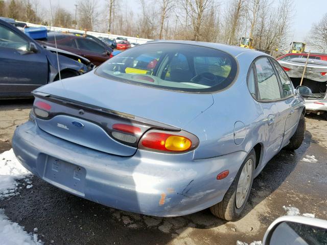 1FALP52U5VG279746 - 1997 FORD TAURUS GL BLUE photo 4