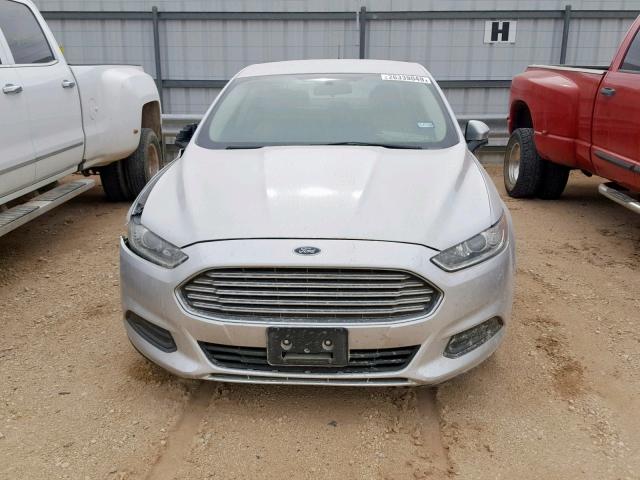 3FA6P0G72ER336898 - 2014 FORD FUSION S GRAY photo 9