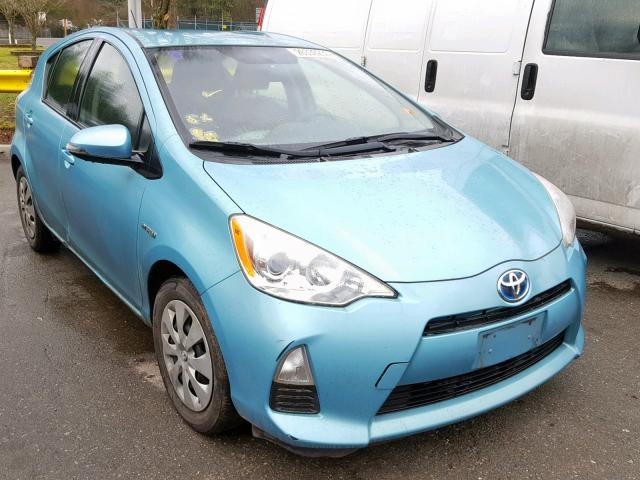 JTDKDTB3XC1031146 - 2012 TOYOTA PRIUS C BLUE photo 1