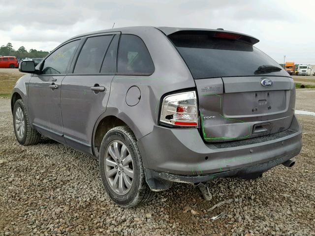 2FMDK3JCXABB67984 - 2010 FORD EDGE SEL GRAY photo 3