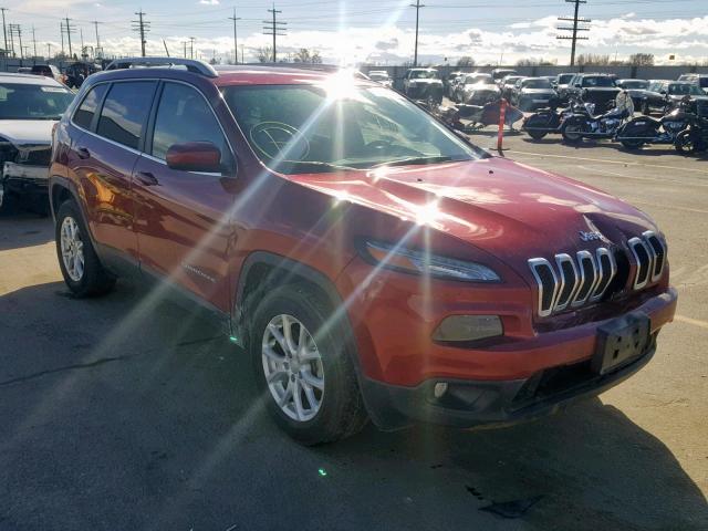 1C4PJMCB0HD237253 - 2017 JEEP CHEROKEE L MAROON photo 1