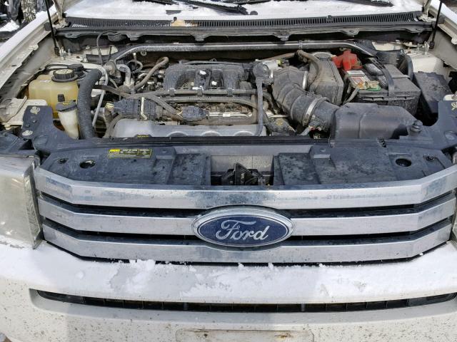 2FMDK51C59BA14064 - 2009 FORD FLEX SE WHITE photo 7