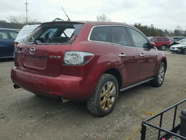 JM3ER29L980203525 - 2008 MAZDA CX-7 RED photo 4